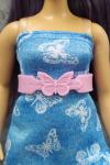 Mattel - Barbie - Fashionistas #231 - Denim Butterfly Dress - Curvy - Poupée